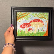 A little happy mushroom family