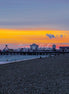 Sunset beyond the pier (photo)